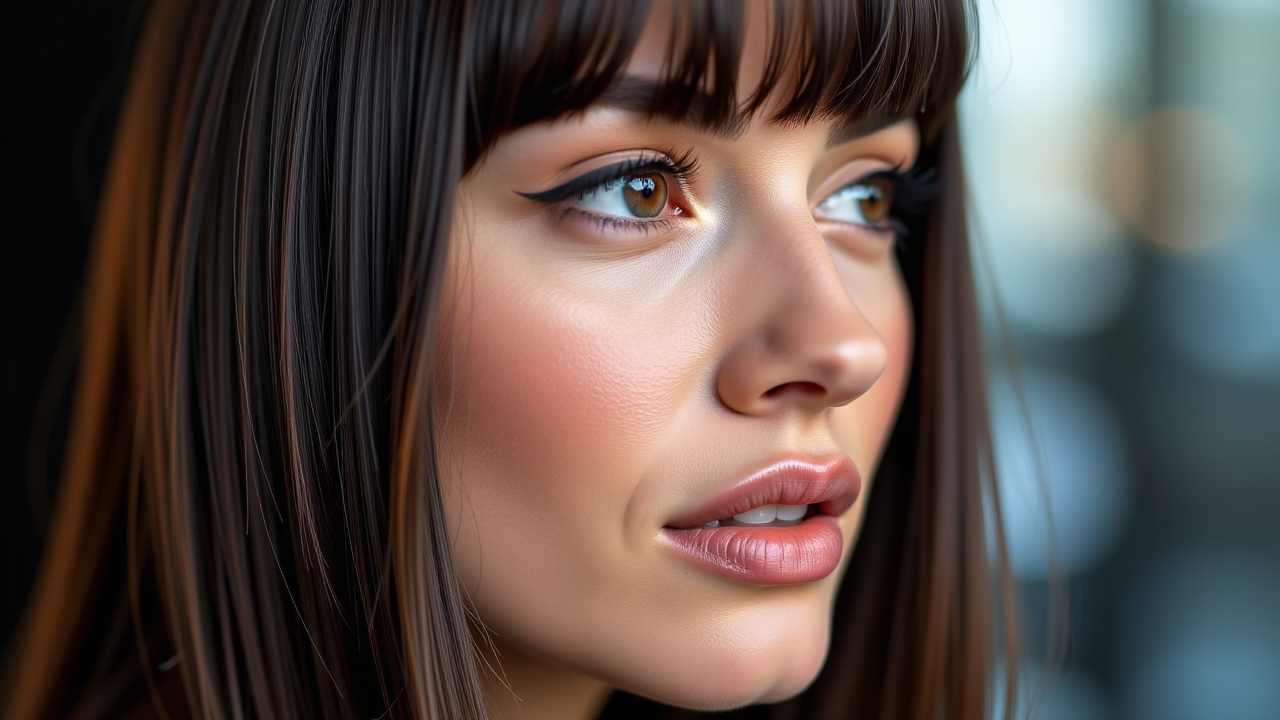 Sombre brązowe proste włosy: Inspiracje i pielęgnacja