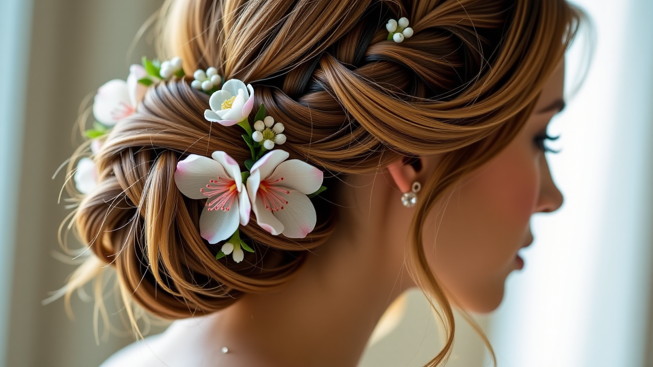 Romantyczne Fryzury Ślubne z Warkoczem i Upięciami